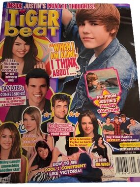 Tiger Beat Magazine September 2010 Justin Bieber